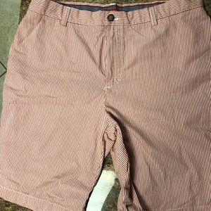 IZod - Red/White Seersucker Shorts
